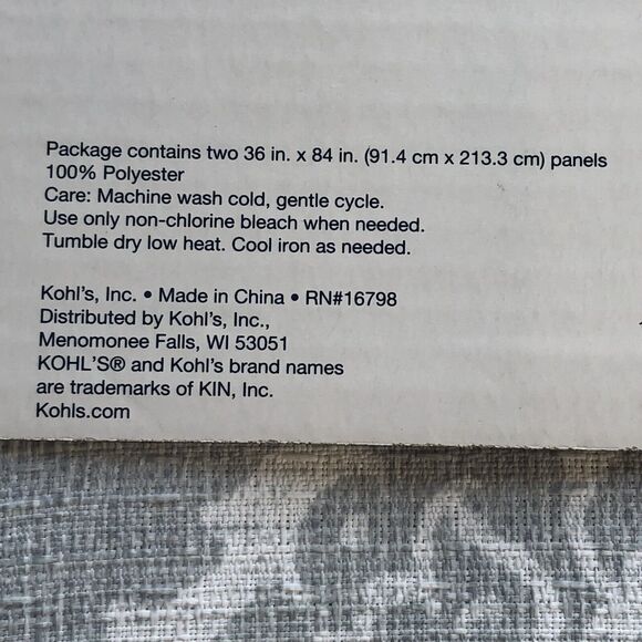 NEW CURTAIN The Big One Paisley Scroll Window Curtain Panel - Picture 15 of 16